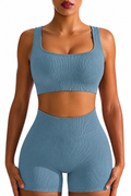 Two Piece Women Clothing Activewear Gym Yoga Sets