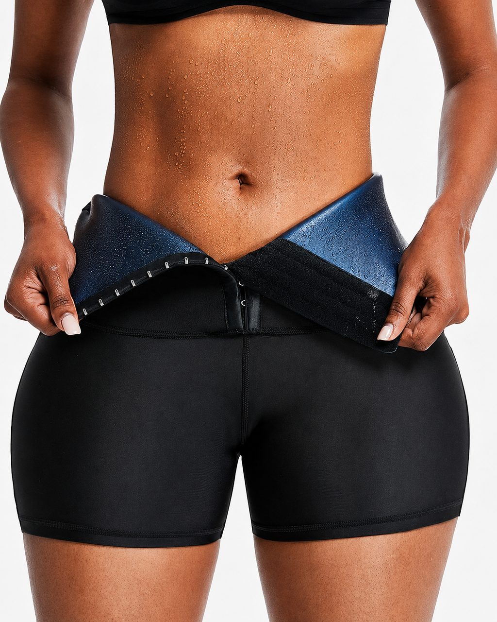 High-Waisted Neoprene Waist Training Shorts for Women