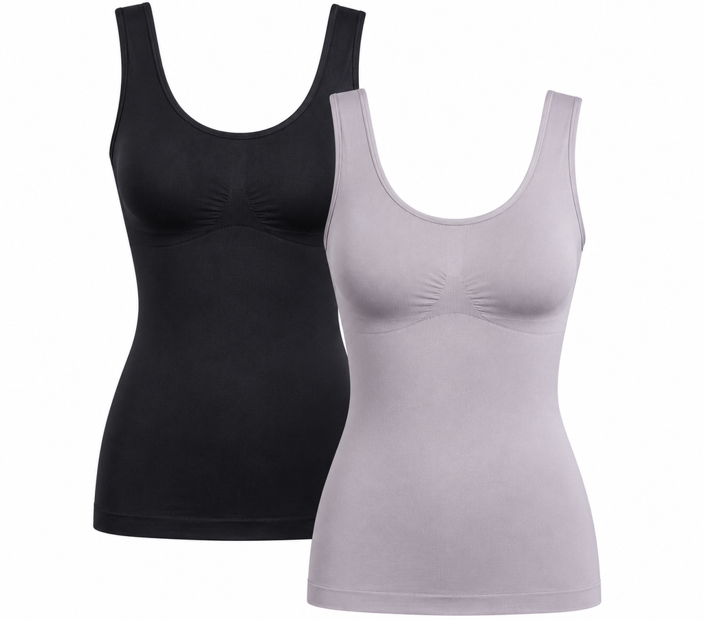 Seamfree - Ladies Sculpting Tummy Control Vest Shaper - 2 Pack