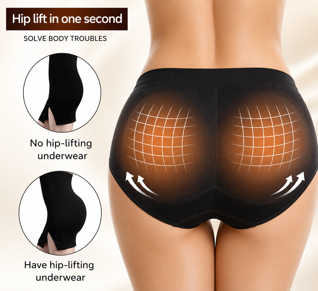 Women Panties Honeycomb Tummy Control Butt Lift Pants Fake Butt Sponge Pad